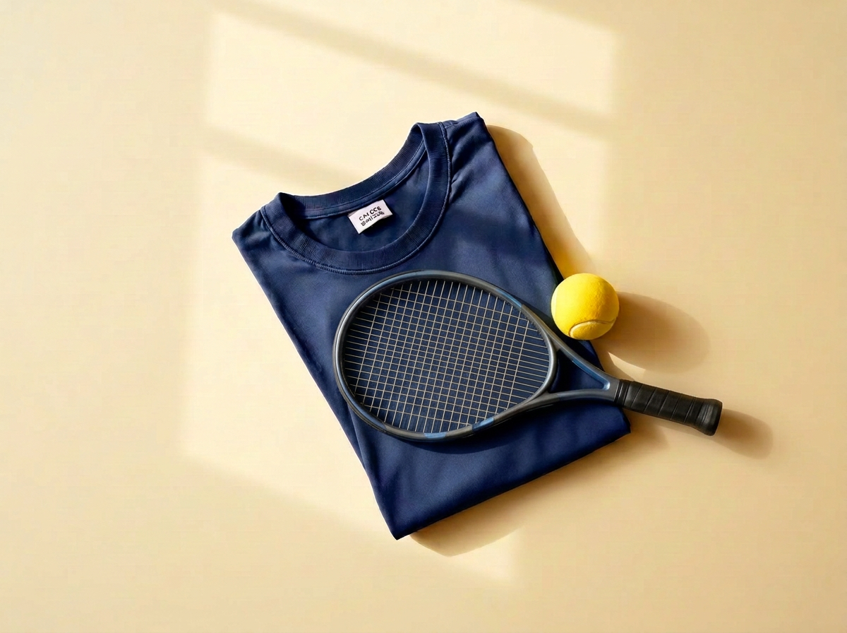 Smart Mouth Court Sports apparel next to racquet gear
